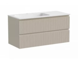 [641140] Тумба под раковину Sancos Snob R 100 см подвесная, левая, Beige Soft, SNR100LCE +22800 ₽