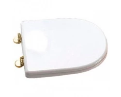 [440943] Сидение Cezares King Palace CZR-T-163-M-S-G, белое, с механизмом SoftClose, фурнитура - золото +5940 ₽