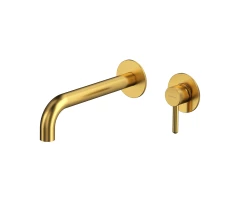 Смеситель для умывальника скрытого монтажа WHITECROSS Y Y1215GLB (брашированное золото) +22308 ₽