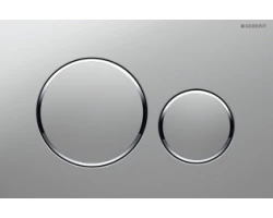 [184708] Клавиша Geberit Sigma Type 20 115.882.KN.1 рамка и кнопки: хром матовый, обод: хром глянец, двойной смыв +12160 ₽