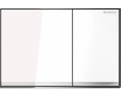 [255813] Клавиша Geberit Sigma Type 60 115.640.SI.1, двойной смыв, цинковое литье, стекло белое +50688 ₽