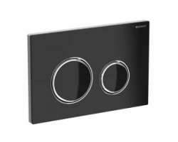 [285631] Клавиша смыва Geberit Sigma Type 21 115.884.SJ.1, черное стекло, глянцевый хром +73131 ₽