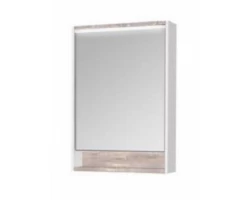 [320463] Зеркало-шкаф Акватон Капри 600х850 мм с подсветкой 1A230302KPDA0, цвет бетон пайн +11280 ₽