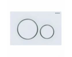 [323337] Клавиша Geberit Sigma Type 20 115.882.JT.1, двойной смыв, белый/глянцевый хром (не оставляет отпечатки пальцев) +17625 ₽