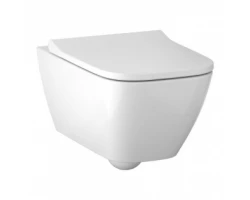 [332813] Подвесной безободковый унитаз Geberit Smyle Square Rimfree, крышка микролифт, 500.683.01.1 +30817 ₽
