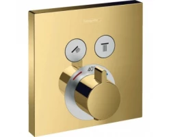 [335555] Смеситель Hansgrohe ShowerSelect для душа, термостатический, золото, 15763990 +113270 ₽