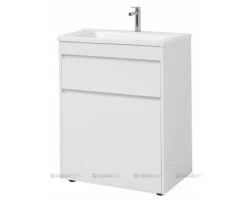 [336186] Тумба под раковину Aquanet Токио 68 00239291 (напольная, 1 ящик), цвет белый +26077 ₽