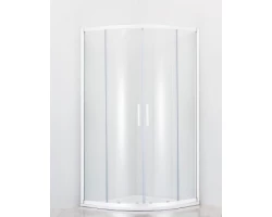 [339520] Душевой уголок Cezares Relax RELAX-R-2-80-C/P-Bi, 80 х 80 см, стекло прозрачное/рифлёное, цвет профиля белый +19140 ₽