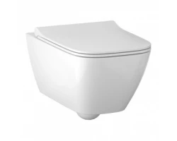 [347888] Подвесной унитаз Geberit Smyle Square 500.685.01.1 Rimfree, безободковый с крышкой-сиденьем микролифт +30021 ₽