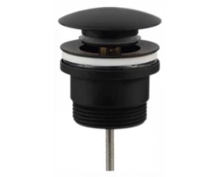 [357134] Донный клапан Clever Leo 60702, универсальный, черный матовый +2370 ₽