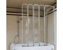 [360553] Шторка на ванну Радомир 5 секций 1-08-2-0-0-1360, 116 x 140 см, складная +27579 ₽