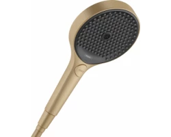 [401963] Ручной душ Hansgrohe Rainfinity 130 26864140, 3 типа струи, шлифованная бронза +17460 ₽