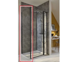 [420739] Душевая стенка Jacob Delafon Contra, 90 х 200 см, стекло прозрачное, профиль чёрный, E22FT90-BL +25190 ₽