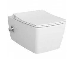 [439935] Подвесной безободковый унитаз Vitra Metropole с функцией биде и встроенным смесителем, цвет белый, 7672B003-1684 +30694 ₽