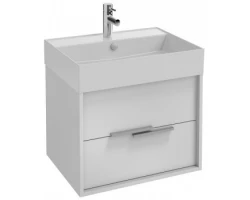 [451755] Тумба под раковину Jacob Delafon Vivienne 60 см, корпус белый глянцевый, фасад белый глянцевый, ручки хром, EB1506-N18- +66260 ₽