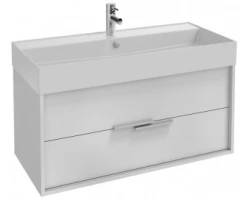 [451955] Тумба под раковину Jacob Delafon Vivienne 100 см, корпус белый глянцевый, фасад белый глянцевый, ручки хром, EB1508-N18 +52060 ₽