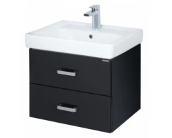 [472683] Тумба под раковину Акватон Америна 70 см, подвесная, черный, 1A137601AM950 +18298 ₽