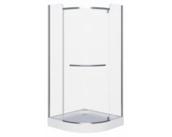 [485611] Душевой уголок Grossman Classic 90 х 90 см четверть круга, дверь распашная, стекло прозрачное, хром, GR-7090, с полотен +36800 ₽