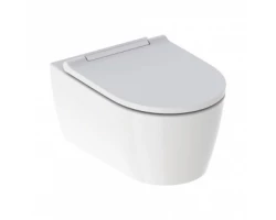[486083] Подвесной безободковый унитаз Geberit One, с технологией смыва TurboFlush, крышка микролифт с белой вставкой, 500.201.0 +66404 ₽