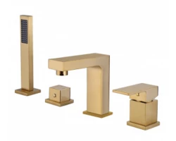 [508647] Смеситель Abber Daheim, на борт ванны, золото матовое, AF8213G +36750 ₽