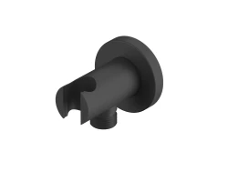 Угловой соединительный элемент с держателем лейки WHITECROSS Y1005BL (черный мат) +5140 ₽