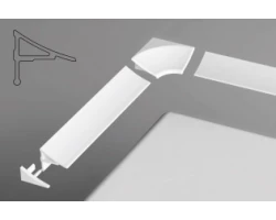 [187667] Комплект декоративных планок Ravak, для уплотнения зазора до 11 мм (планки 200 см - 2 шт., 2 боковые заглушки, 2 угловы +2933 ₽