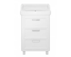 [199828] Тумба под раковину Kerama Marazzi Pompei 60, с 3 ящиками, белая глянцевая, PO.60.3.WHT +49176 ₽