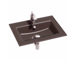 [284695] Раковина стеклянная Jacob Delafon Vox EB2103-DD2, 100 х 46 см, левая, серая глянцевая +10660 ₽