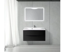 [292161] Тумба под раковину BelBagno Marino MARINO-1000-2C-SO-NL-P, 100 х 44,5 х 55 см, Nero Lucido - черный глянец +22555 ₽