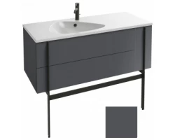 [298686] Тумба под раковину Jacob Delafon Nouvelle Vague 120 EB3036-442, 3 ящика, цвет - серый антрацит глянцевый +229340 ₽