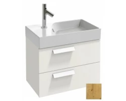 [300121] Тумба под раковину Jacob Delafon Rythmik EB1300-G1C подвесная, белая блестящая, 60 см +97890 ₽