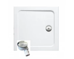 [302447] Поддон Jacob Delafon Flight, 80 x 80 см, с антискользящим покрытием, белый, E62441-F-00 + сифон, диаметр 90 мм, E78161- +34311 ₽