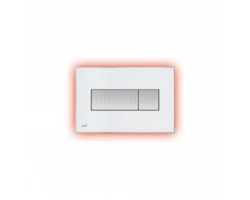 [313947] Кнопка управления AlcaPlast M1470-AEZ113 с цветной пластиной, светящаяся кнопка белая, свет красный +29641 ₽