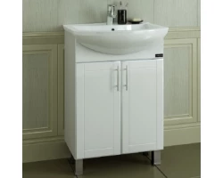 [318421] Тумба под раковину Санта Дублин 60 см 223006 напольная, цвет белый +6250 ₽