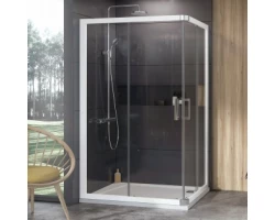 [333637] Душевой уголок Ravak 10° 10RV2K, 80 x 120 см, профиль белый, витраж транспарент, 1ZJ40100Z1/1ZJG0100Z1 +130865 ₽
