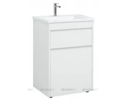 [336180] Тумба под раковину Aquanet Токио 58 00239290 (напольная, 1 ящик), цвет белый +24992 ₽