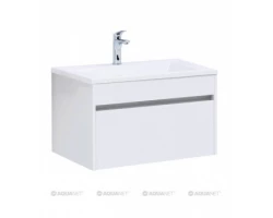 [336184] Тумба под раковину Aquanet Токио 68 00236917 (подвесная, 1 ящик), цвет белый +16817 ₽