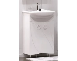 [337796] Тумба под раковину Corozo Ультра Флора 55 NEW SD-00000362, 55 см, напольная, белая +6809 ₽