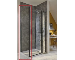 [420739] Душевая стенка Jacob Delafon Contra E22FT90-BL, 90 х 200 см, стекло прозрачное, профиль чёрный +27600 ₽