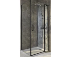 [420743] Душевая дверь Jacob Delafon Contra E22T81-BL, 80 х 200 см, стекло прозрачное, профиль чёрный +43240 ₽