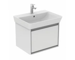 [465455] Тумба под раковину Ideal Standard Connect Air Cube 60 см, подвесная, белый глянцевый, светло-серый матовый, E0846KN +65219 ₽