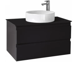 [499543] Тумба под раковину Jacob Delafon Madeleine 80 см, со столешницей и с подсветкой, черный матовый лак, EB2083-J53 +63840 ₽