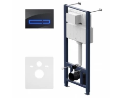 [536043] Инсталляция Am.Pm Pro для подвесного унитаза с сенсорной клавишей Touchless Pro стекло, черный, I012704.50A38 +58990 ₽