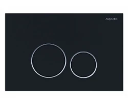 [574363] Панель смыва Aquatek KDI-0000029, кнопка круглая, черный матовый/хром +3300 ₽