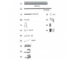 [88046] Крепление панели  Ravak Rosa универсальное, B23000100N +6120 ₽