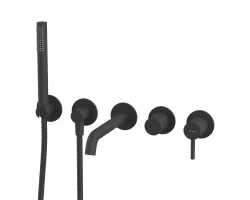 Смеситель для ванны скрытого монтажа WHITECROSS Y YSET1240BL (черный мат) +61040 ₽