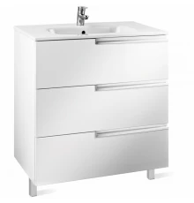 VICTORIA NORD Ice Edition Тумба под раковину VICTORIA 60, с 3 ящ., белый глянец, ROCA