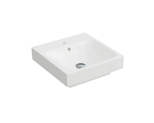 Раковина Strati, 48,5х48 см, прямоугольная, белый глянец, BERGES