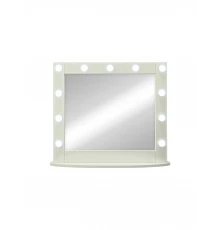 Зеркало гримерное настольное белое 11 ламп 800x700