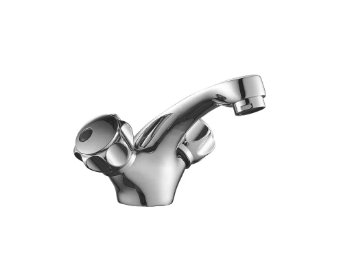 DR50 Смеситель для раковины, монолит.излив 15мм, р/ДВ, хром, DR, DR50011R